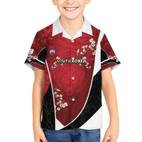 Custom South Korea Football Hawaiian Shirt Tiger Mugunghwa Flower Minimal Style