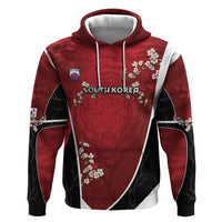 Custom South Korea Football Hoodie Tiger Mugunghwa Flower Minimal Style