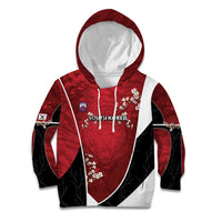 Custom South Korea Football Kid Hoodie Tiger Mugunghwa Flower Minimal Style