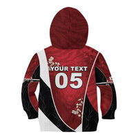 Custom South Korea Football Kid Hoodie Tiger Mugunghwa Flower Minimal Style