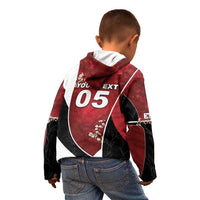 Custom South Korea Football Kid Hoodie Tiger Mugunghwa Flower Minimal Style