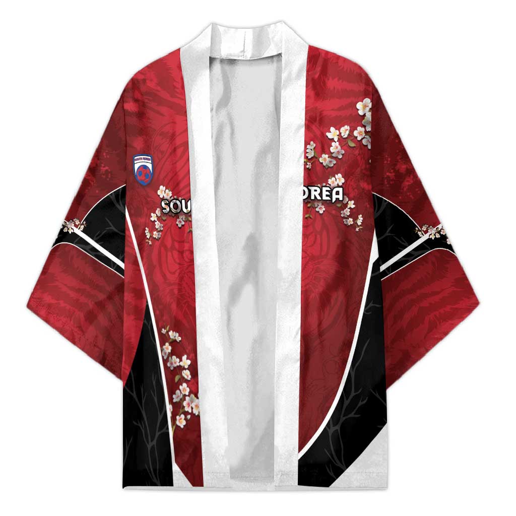 Custom South Korea Football Kimono Tiger Mugunghwa Flower Minimal Style