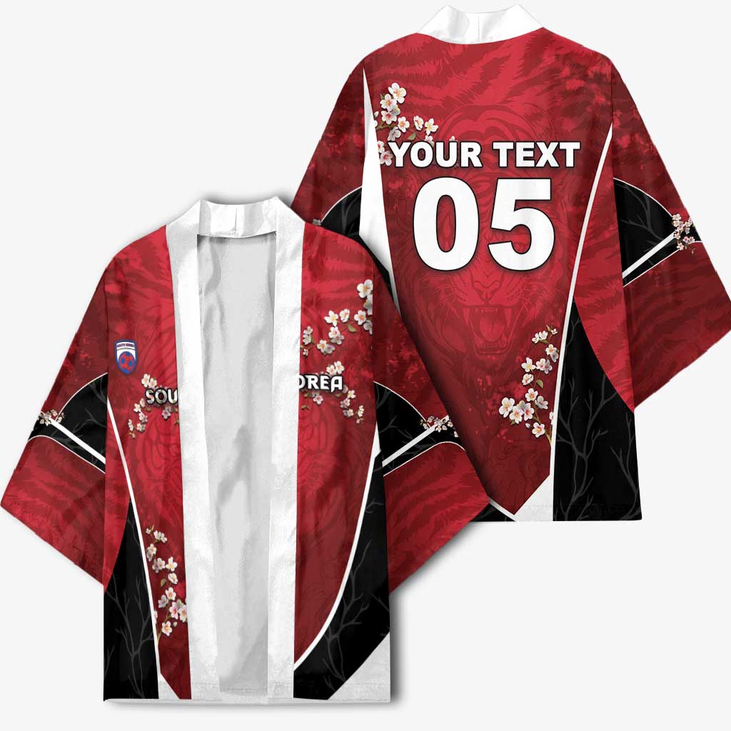 Custom South Korea Football Kimono Tiger Mugunghwa Flower Minimal Style