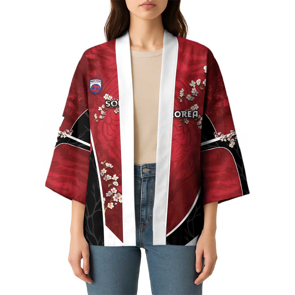 Custom South Korea Football Kimono Tiger Mugunghwa Flower Minimal Style