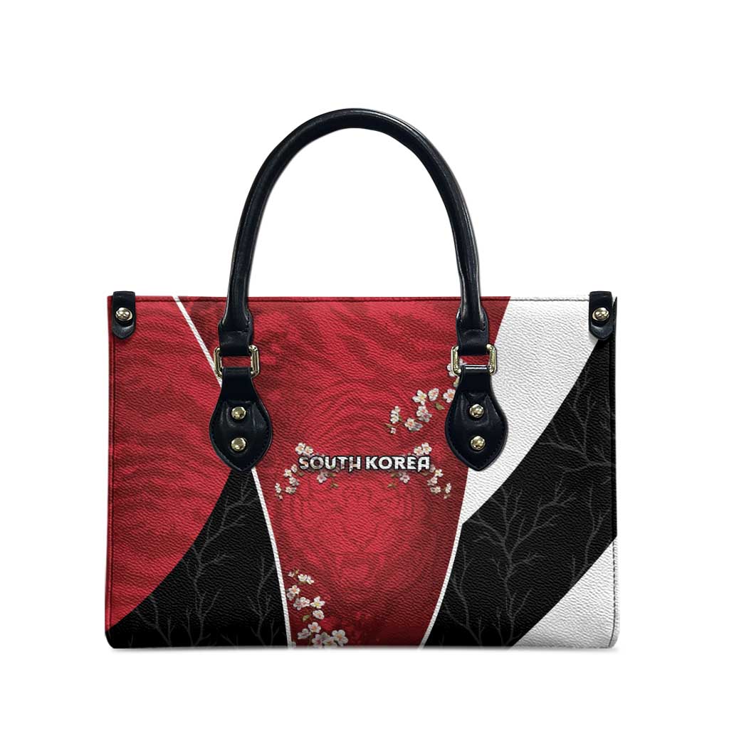 South Korea Football Leather Bag Tiger Mugunghwa Flower Minimal Style