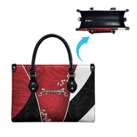 South Korea Football Leather Bag Tiger Mugunghwa Flower Minimal Style