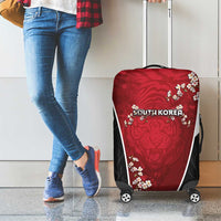 South Korea Football Luggage Cover Tiger Mugunghwa Flower Minimal Style