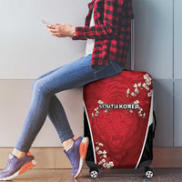 South Korea Football Luggage Cover Tiger Mugunghwa Flower Minimal Style