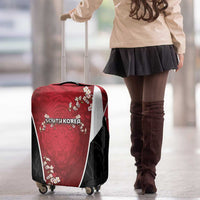 South Korea Football Luggage Cover Tiger Mugunghwa Flower Minimal Style
