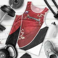 Custom South Korea Football Men Tank Top Tiger Mugunghwa Flower Minimal Style