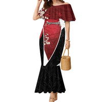 Custom South Korea Football Mermaid Dress Tiger Mugunghwa Flower Minimal Style