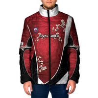 Custom South Korea Football Padded Jacket Tiger Mugunghwa Flower Minimal Style