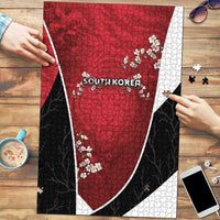 South Korea Football Puzzle Tiger Mugunghwa Flower Minimal Style