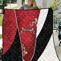 South Korea Football Quilt Tiger Mugunghwa Flower Minimal Style