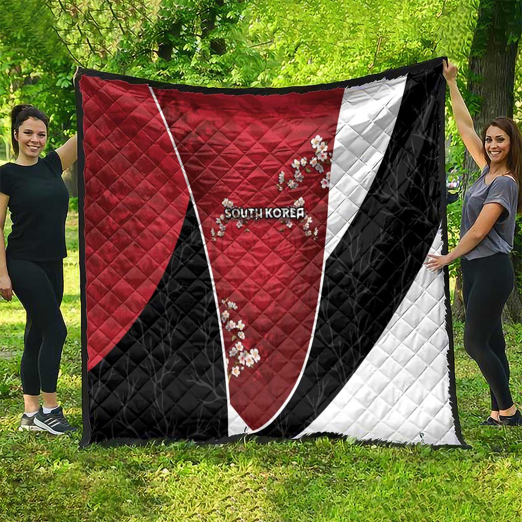 South Korea Football Quilt Tiger Mugunghwa Flower Minimal Style