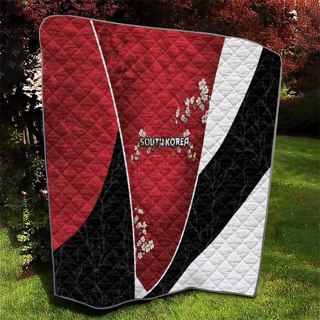 South Korea Football Quilt Tiger Mugunghwa Flower Minimal Style