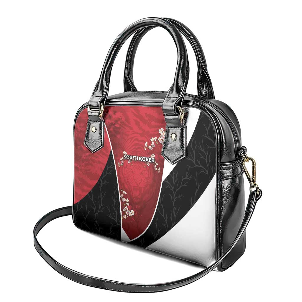 South Korea Football Shoulder Handbag Tiger Mugunghwa Flower Minimal Style