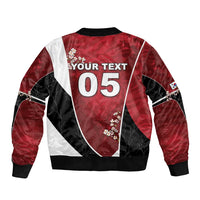 Custom South Korea Football Sleeve Zip Bomber Jacket Tiger Mugunghwa Flower Minimal Style