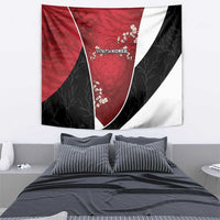 South Korea Football Tapestry Tiger Mugunghwa Flower Minimal Style