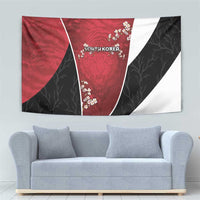 South Korea Football Tapestry Tiger Mugunghwa Flower Minimal Style