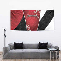 South Korea Football Tapestry Tiger Mugunghwa Flower Minimal Style