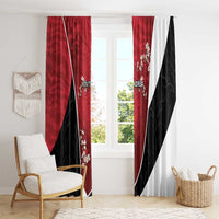 South Korea Football Window Curtain Tiger Mugunghwa Flower Minimal Style