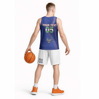 Custom Uzbekistan Football Basketball Jersey Modern Glitch Art Style Huma Bird