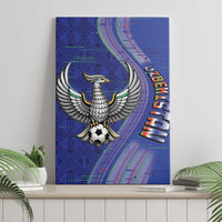 Uzbekistan Football Canvas Wall Art Modern Glitch Art Style Huma Bird