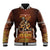 Firefighter Fathers Day Baseball Jacket Best Dad Ever