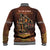 Firefighter Fathers Day Baseball Jacket Best Dad Ever
