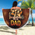 Firefighter Fathers Day Beach Blanket Best Dad Ever