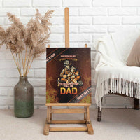 Firefighter Fathers Day Canvas Wall Art Best Dad Ever