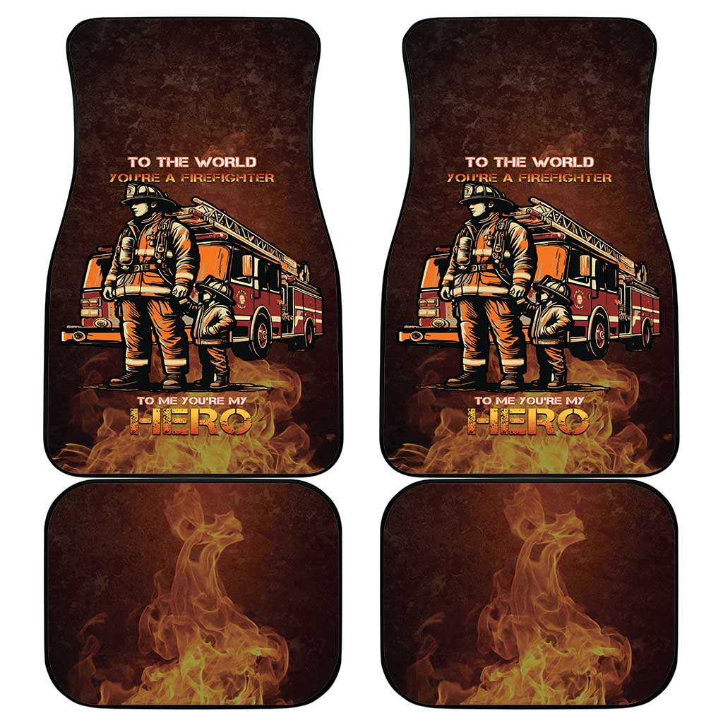 Firefighter Fathers Day Car Mats Best Dad Ever