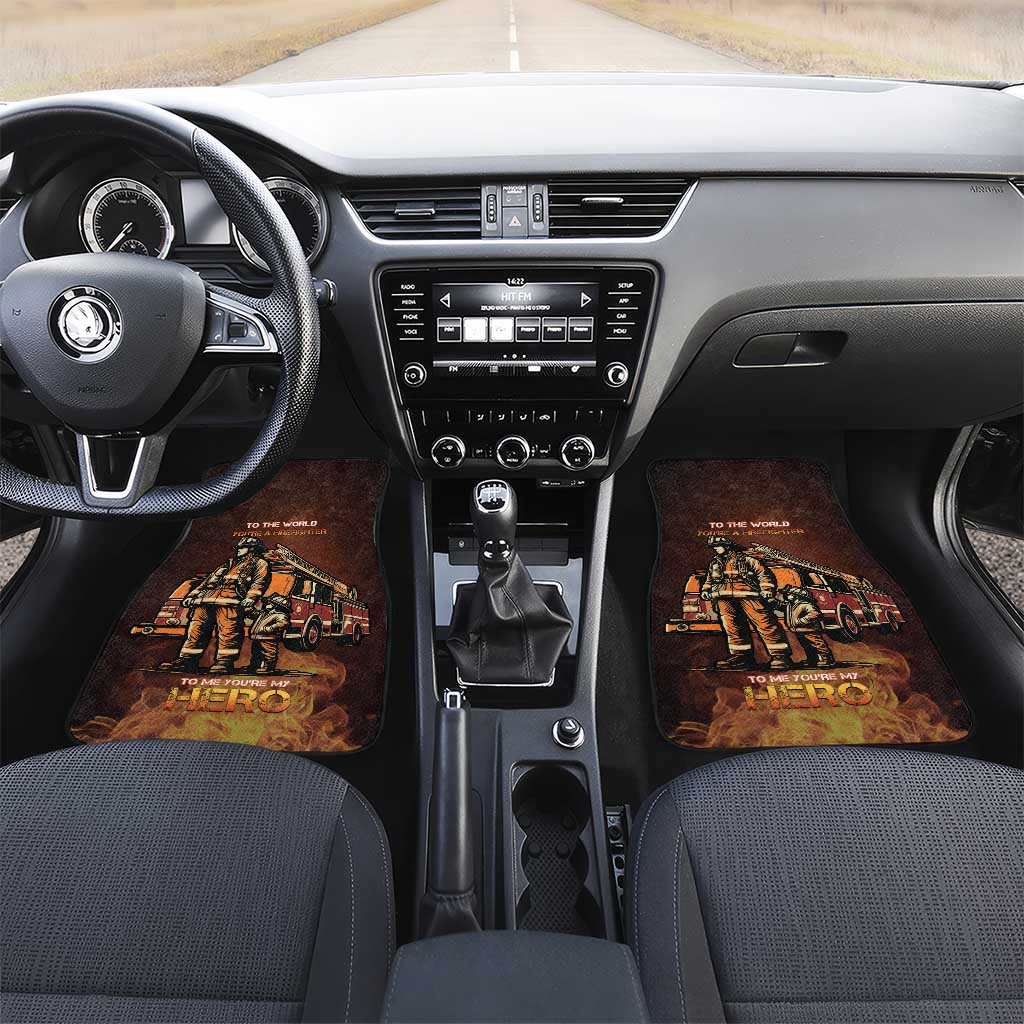 Firefighter Fathers Day Car Mats Best Dad Ever