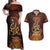 Firefighter Fathers Day Couples Matching Off Shoulder Maxi Dress and Hawaiian Shirt Best Dad Ever