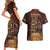Firefighter Fathers Day Couples Matching Short Sleeve Bodycon Dress and Hawaiian Shirt Best Dad Ever