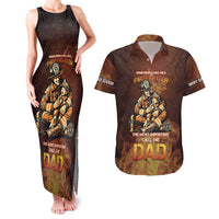 Firefighter Fathers Day Couples Matching Tank Maxi Dress and Hawaiian Shirt Best Dad Ever