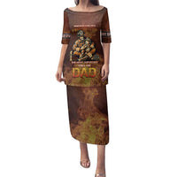 Firefighter Fathers Day Family Matching Puletasi and Hawaiian Shirt Best Dad Ever