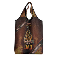 Firefighter Fathers Day Grocery Bag Best Dad Ever