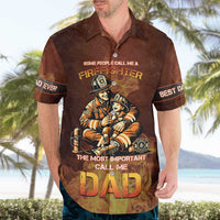 Firefighter Fathers Day Hawaiian Shirt Best Dad Ever