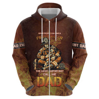 Firefighter Fathers Day Hoodie Best Dad Ever