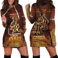Firefighter Fathers Day Hoodie Dress Best Dad Ever