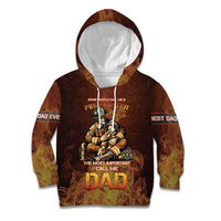 Firefighter Fathers Day Kid Hoodie Best Dad Ever