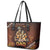 Firefighter Fathers Day Leather Tote Bag Best Dad Ever