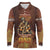 Firefighter Fathers Day Long Sleeve Polo Shirt Best Dad Ever