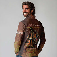 Firefighter Fathers Day Long Sleeve Polo Shirt Best Dad Ever