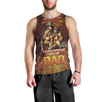 Firefighter Fathers Day Men Tank Top Best Dad Ever