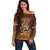 Firefighter Fathers Day Off Shoulder Sweater Best Dad Ever