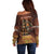 Firefighter Fathers Day Off Shoulder Sweater Best Dad Ever