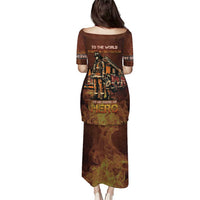 Firefighter Fathers Day Puletasi Best Dad Ever